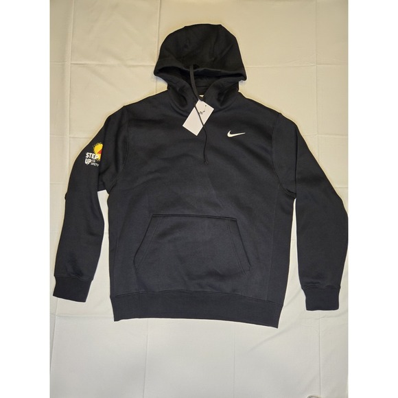 Nike Other - NWT Nike Sportswear Club Fleece Hoodie Mens Medium Black Pullover Logo *SEE PICS